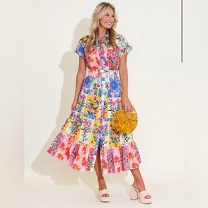 NEW ALDEN ADAIR women's heather dress in floral Size Large.